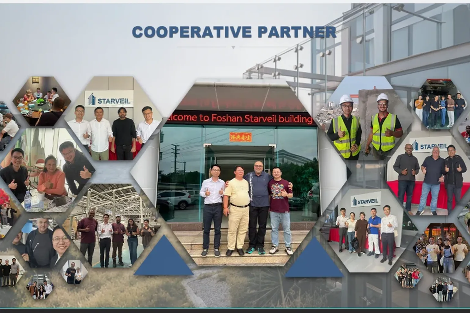 Starveil Solutions team and cooperative partners at the Foshan base