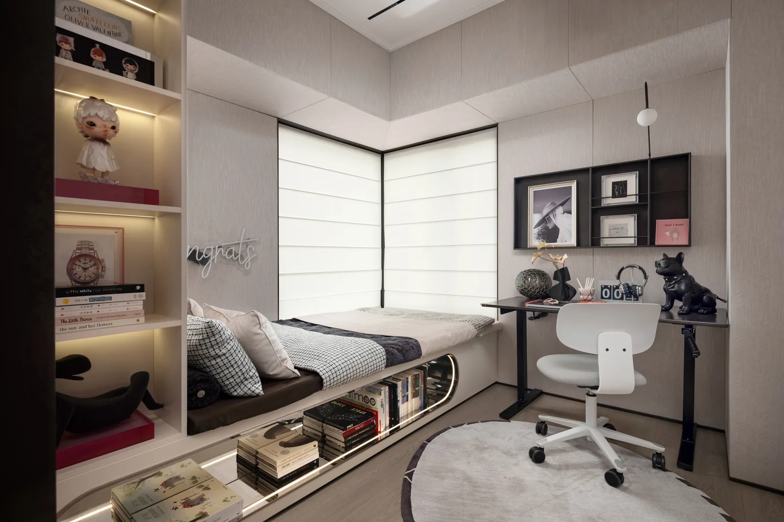 Southeast Asia townhouse living space with floor-to-ceiling glazing